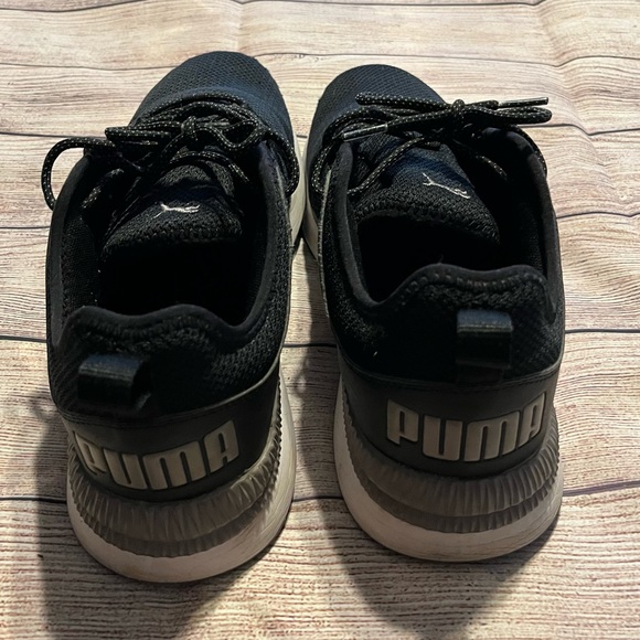 Black & White Athletic Puma Sneakers, Size 12 - Picture 7 of 11